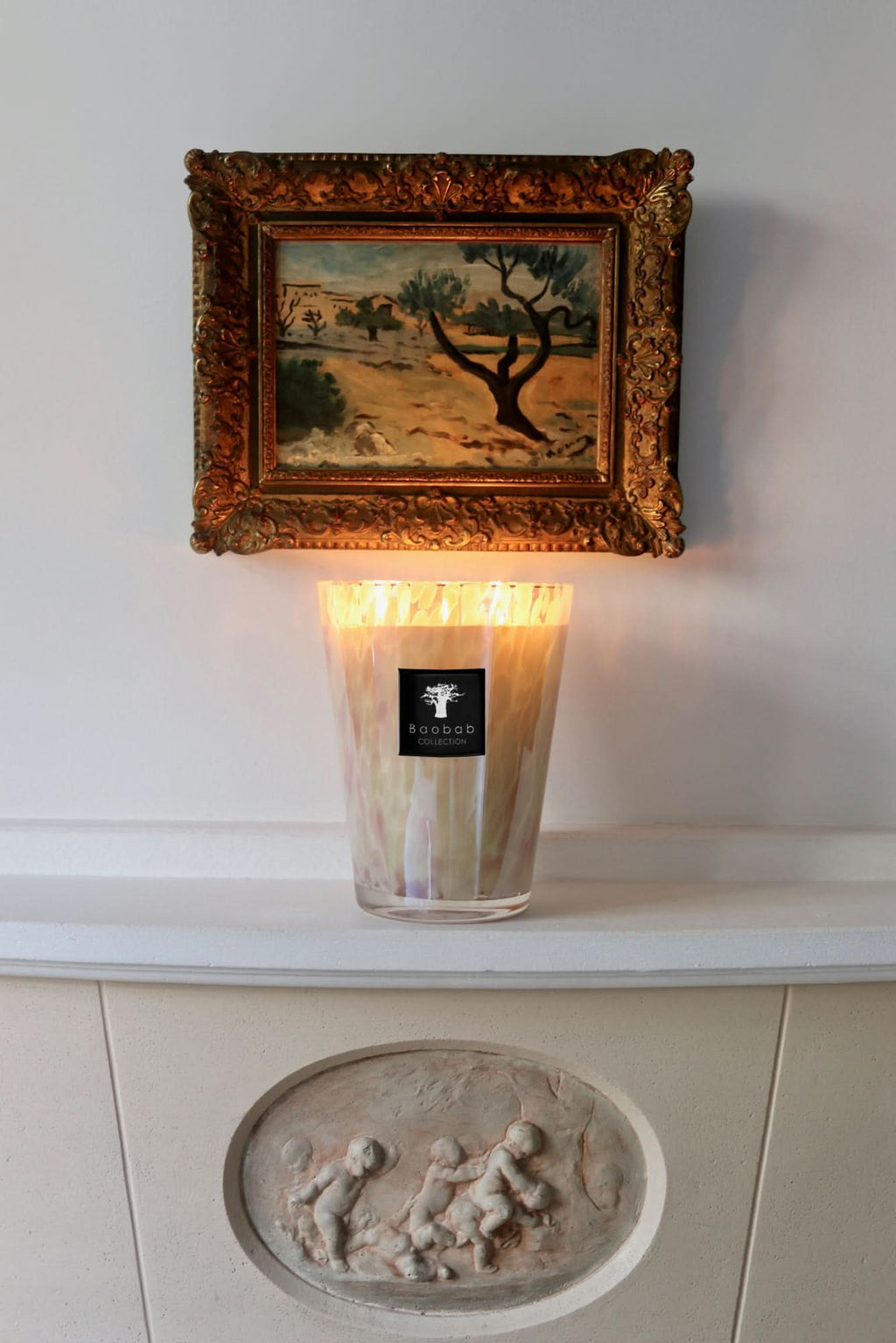 Baobab Collection White Pearls Max 24 Candle