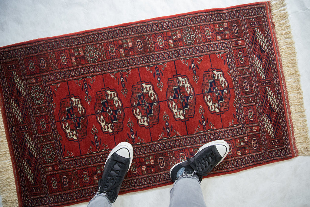 2.5x4 Vintage Fine Bokhara Rug Runner