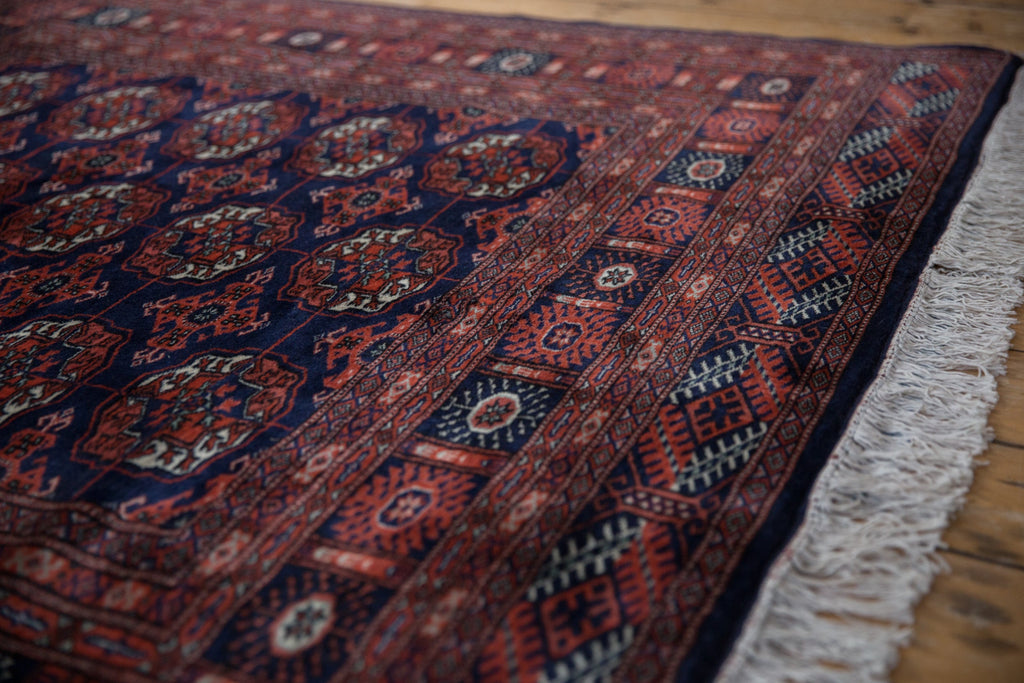 5x5 Vintage Fine Bokhara Square Rug