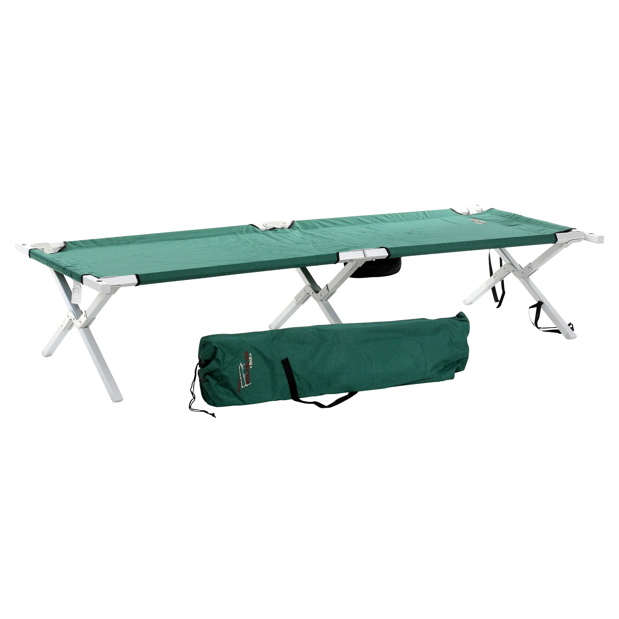 Maine Military Cot HD – Heavy-Duty Full-Size Aluminum Cot with 375 lb Capacity