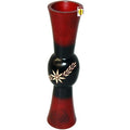 Mango Vase White Star Red 12" Tall