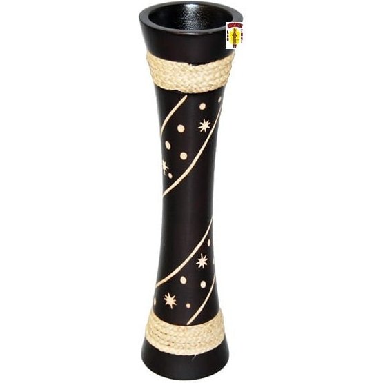 Mango Wood Vase String Design 12" Tall