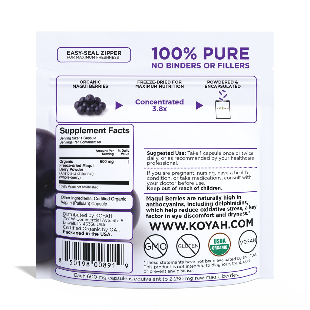 Organic Maqui Berry Capsules
