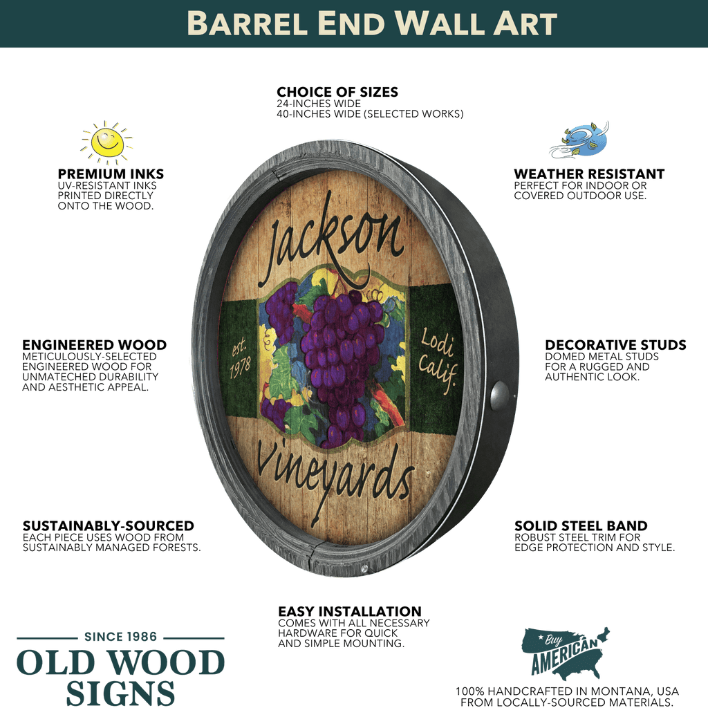 Unspoiled Loveliness - Barrel End Wall Art