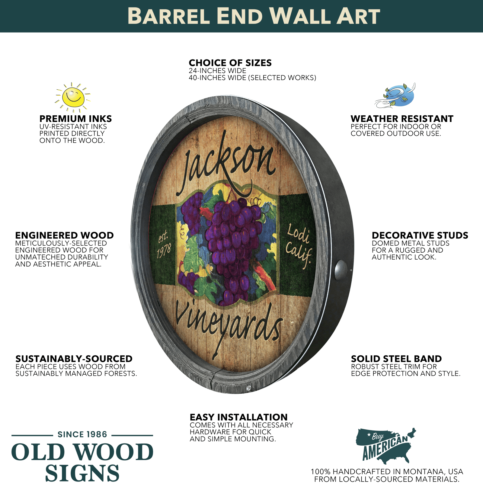 Unspoiled Loveliness - Barrel End Wall Art