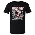 Sergei Fedorov Detroit Vintage Stats WHT