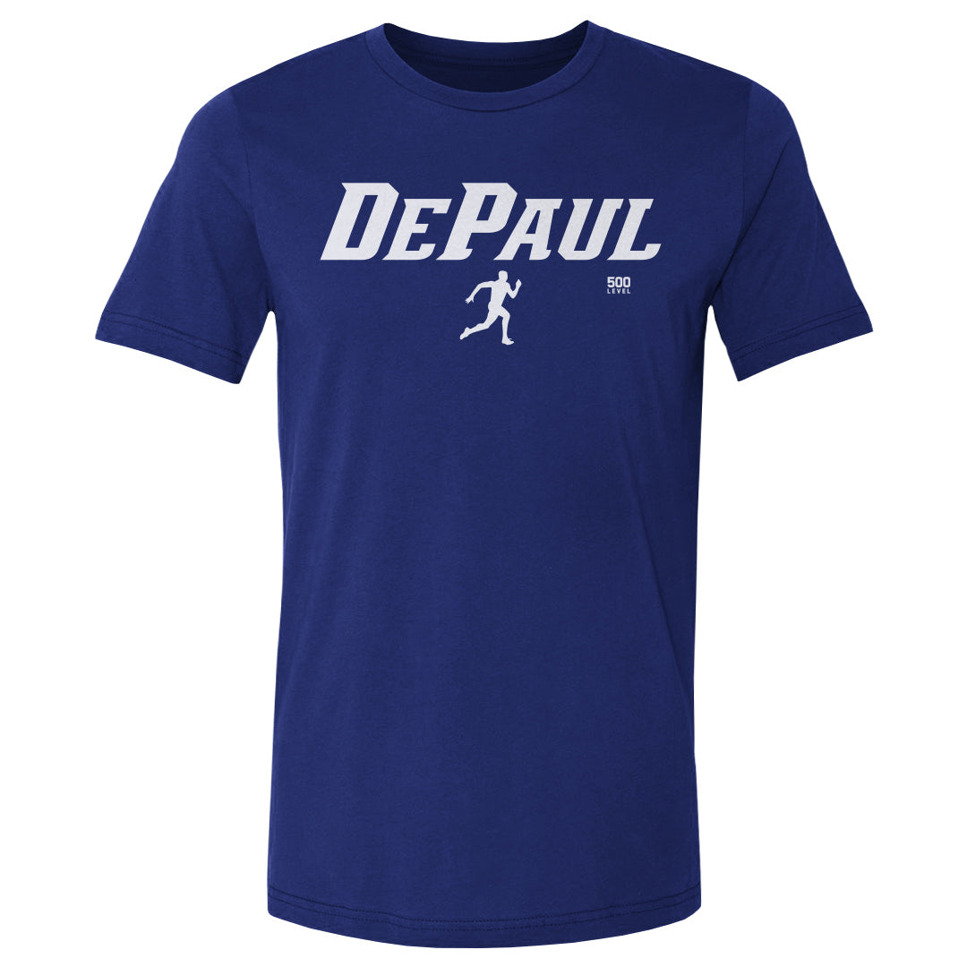 DePaul Blue Demons Track & Field Minimalist WHT