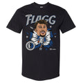 Cooper Flagg Dallas Mavericks Caricature WHT