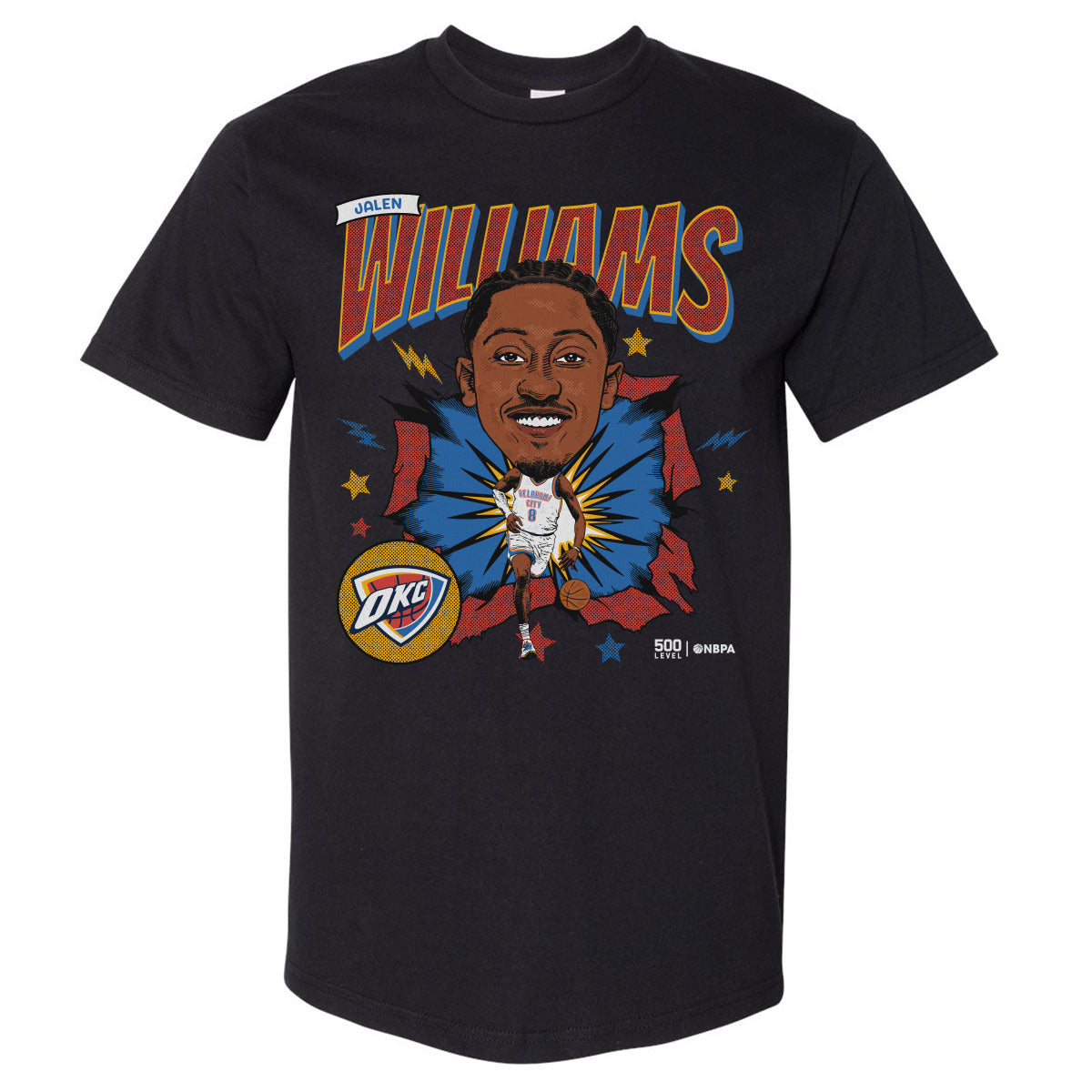 Jalen Williams Oklahoma City Thunder Caricature WHT