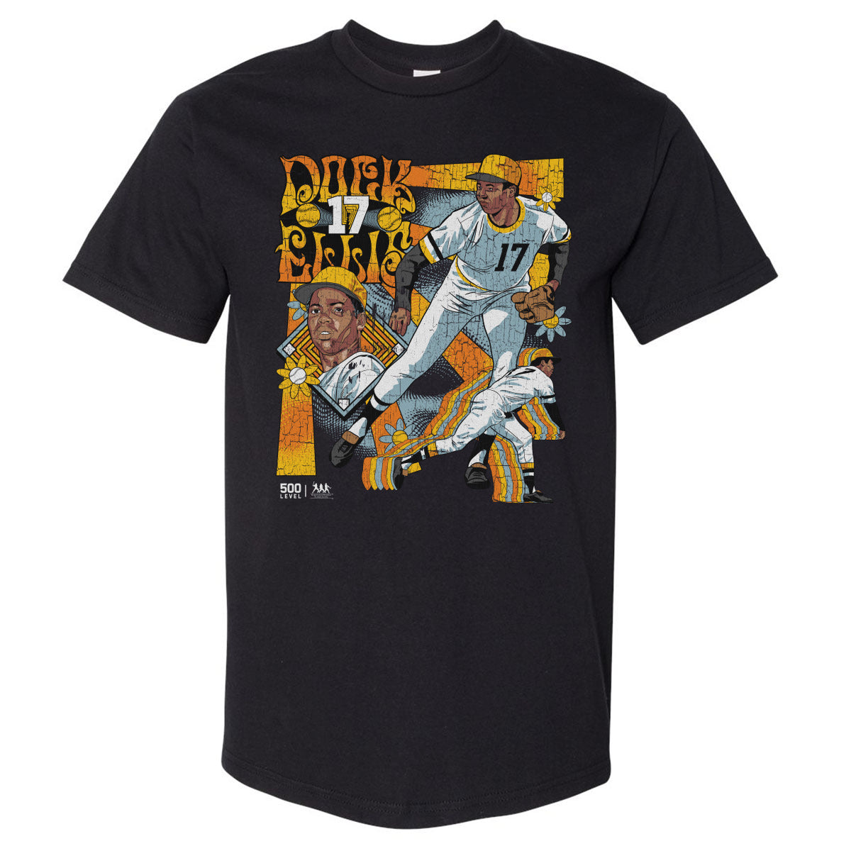 Dock Ellis Pittsburgh Psychadellic WHT