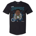 Anthony Edwards Minnesota Timberwolves Caricature Retro WHT