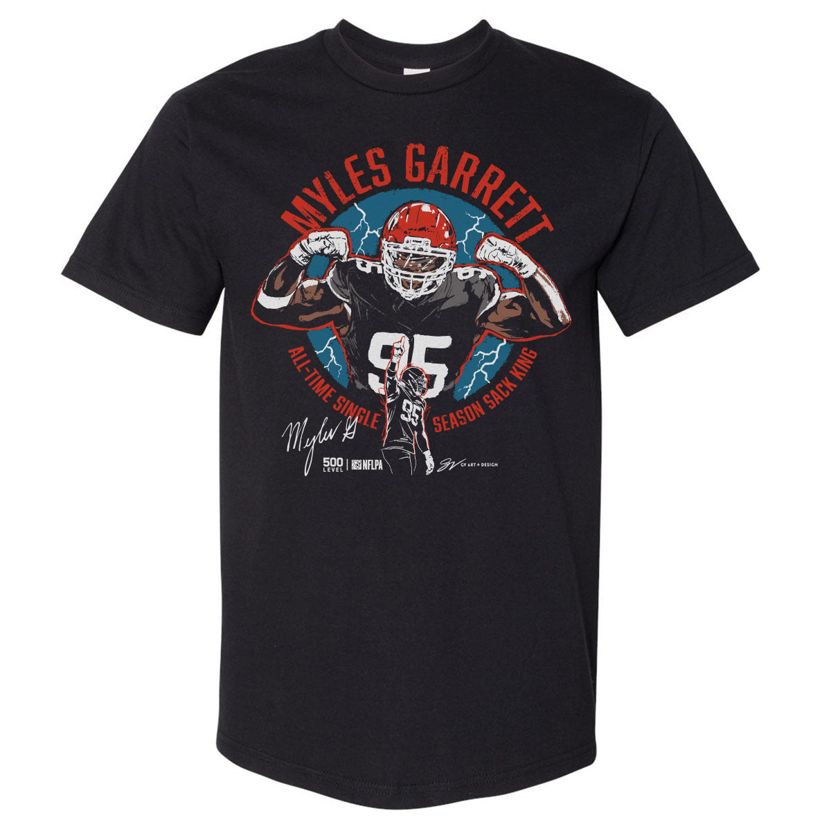Myles Garrett Cleveland All-Time Sack King WHT
