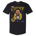Steph Curry Golden State Warriors Caricature WHT