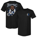 Kyrie Irving Dallas Mavericks Caricature F&B WHT
