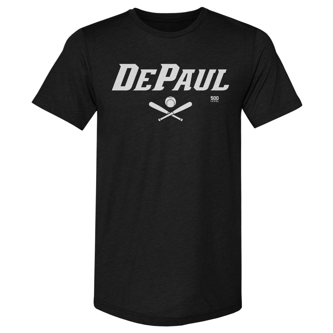 DePaul Blue Demons Softball Minimalist WHT