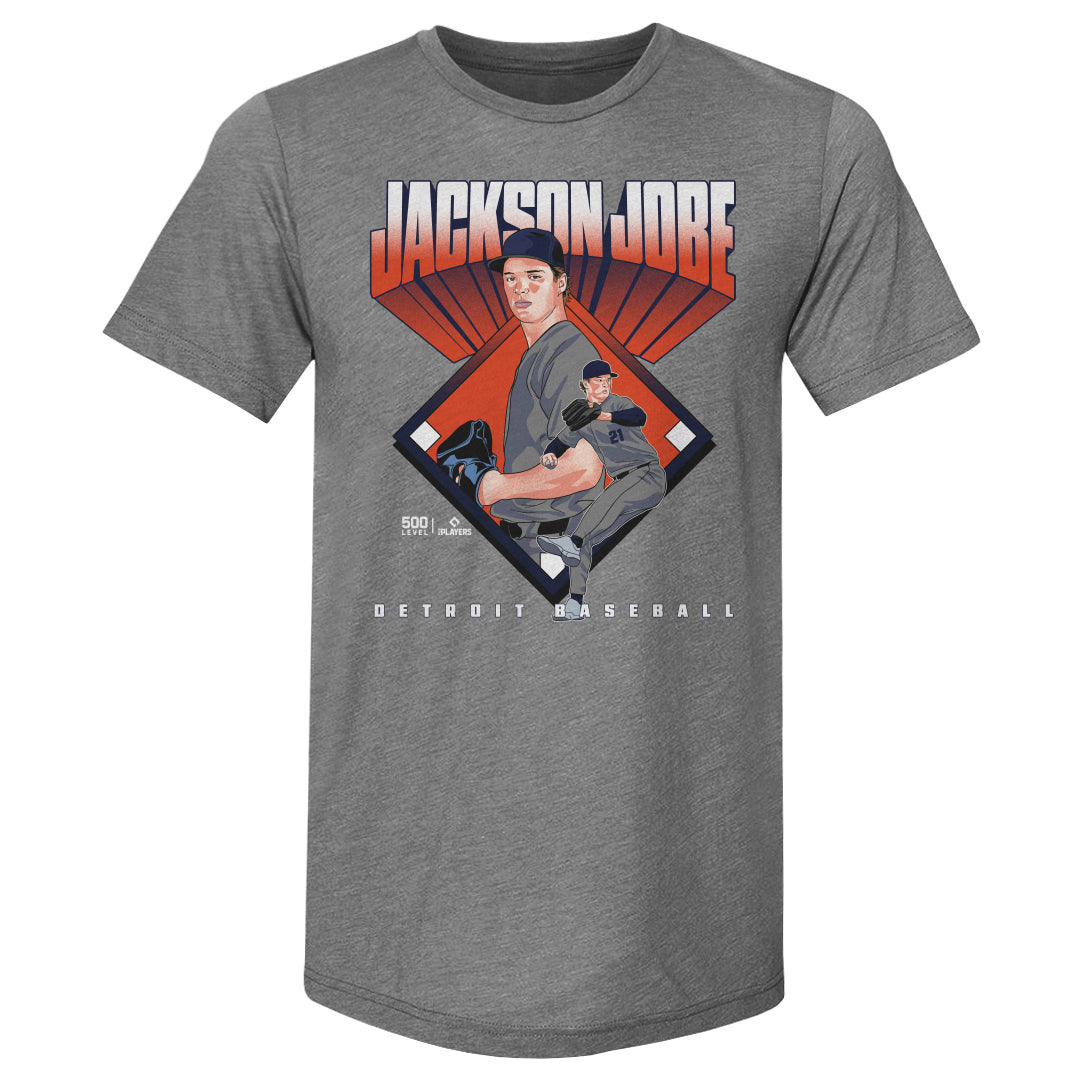 Jackson Jobe Detroit Baseball Diamond WHT