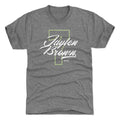 Jaylen Brown Boston Number Script WHT