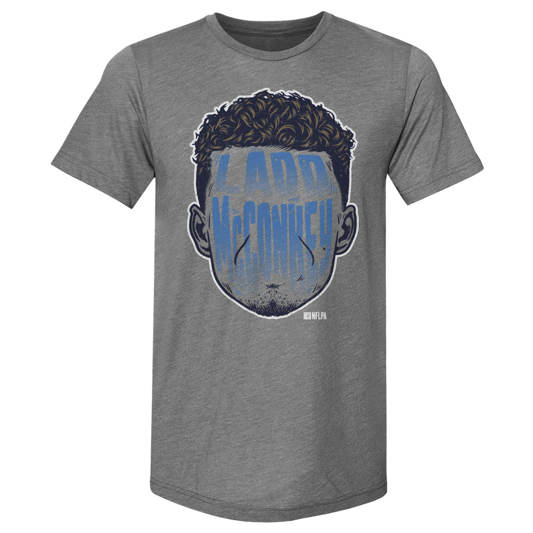 Ladd McConkey Los Angeles C Player Silhouette WHT