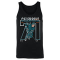 Macklin Celebrini San Jose Number Outline WHT