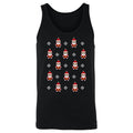 Christmas 8-bit Santas WHT