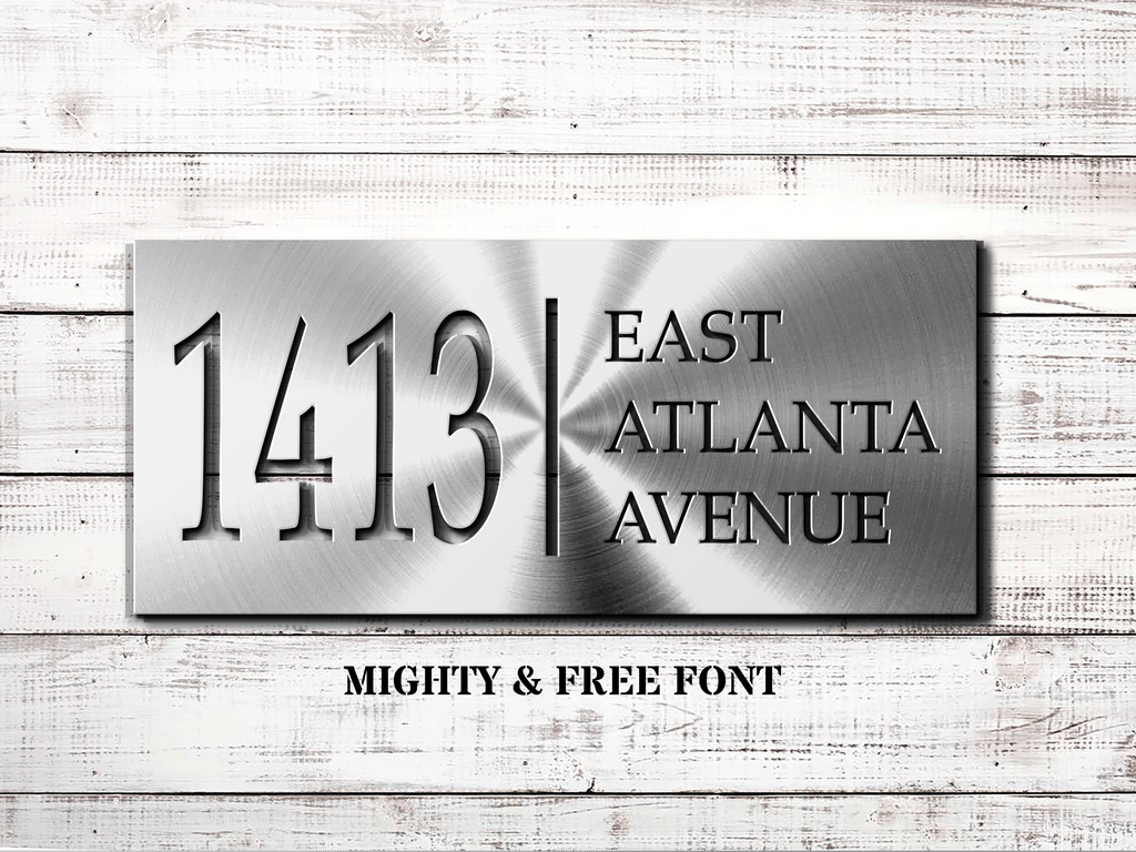 8 x 18 Custom Metal Address Sign, House Number Sign, House Number Street Sign, Address Plaque