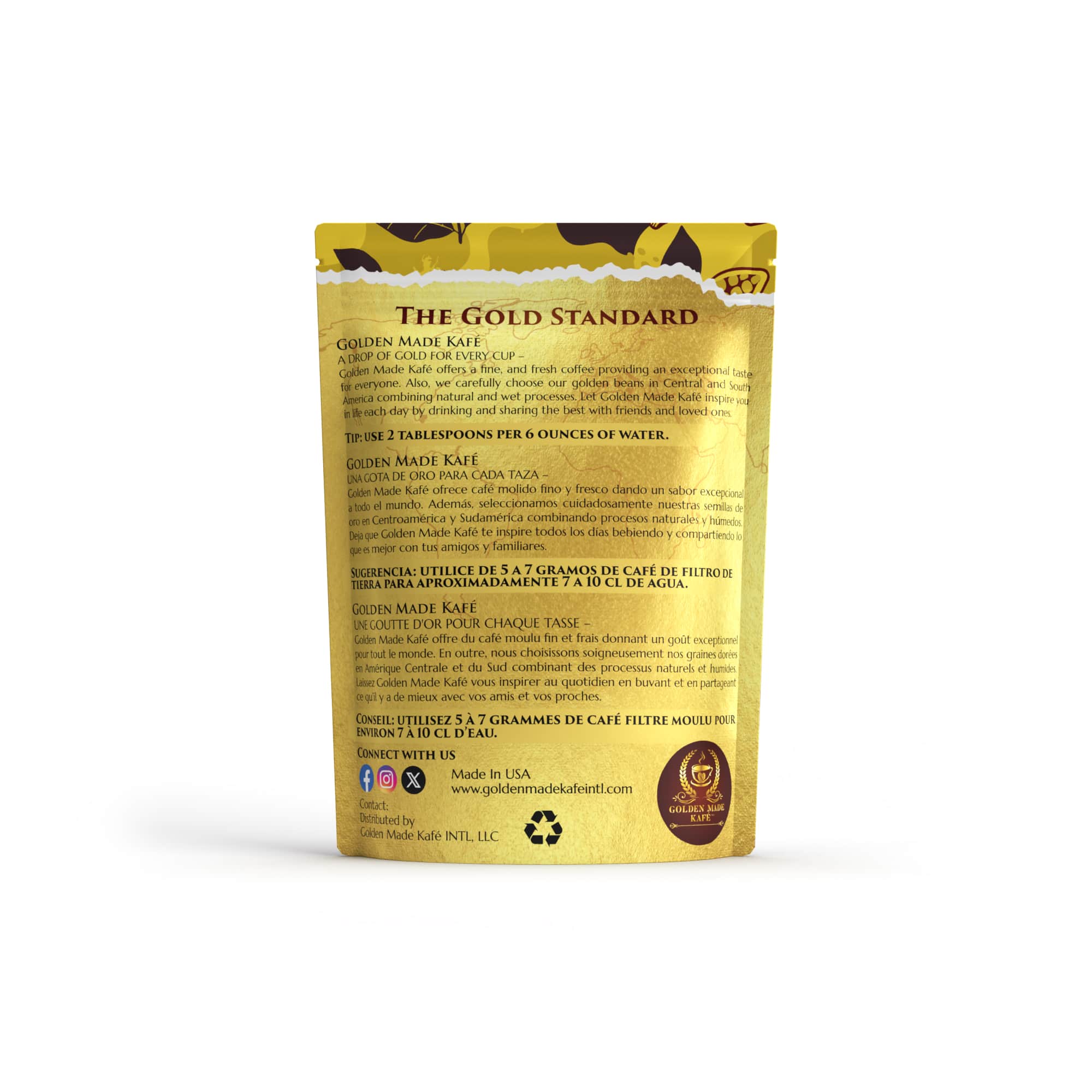 8oz PREMIUM GROUND COFFEE - GOLDEN HAZELNUT