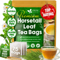 Premium Horsetail Leaf Tea Bags, 100% Natural & Pure from Horsetail Loose Leaves Herbal Tea. No Sugar, No Caffeine, No Gluten, Vegan.