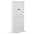 72.5 Inches Tall Buffet Cabinet with 6-Tier Shelves and 4 Doors
