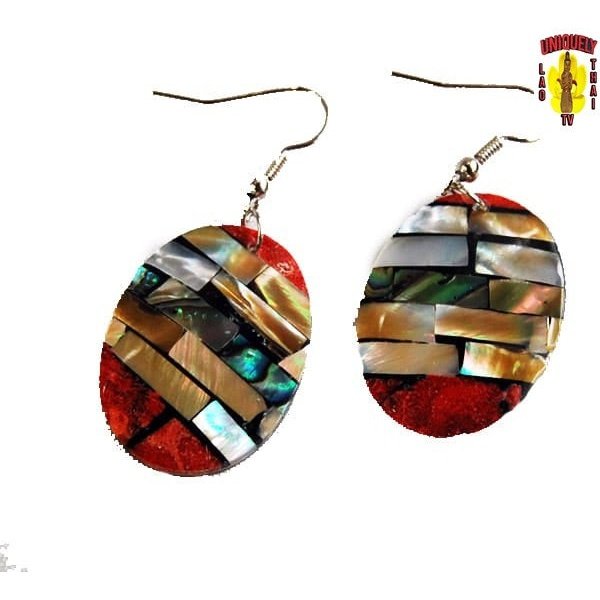 Multi-Color Seashell Earring