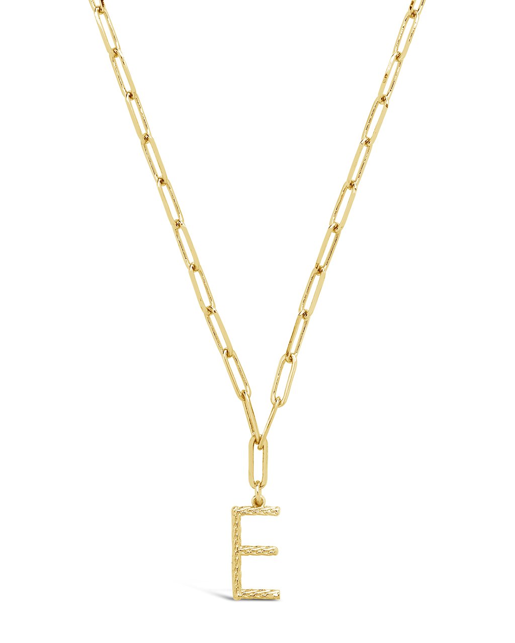 Braided Initial Pendant Necklace