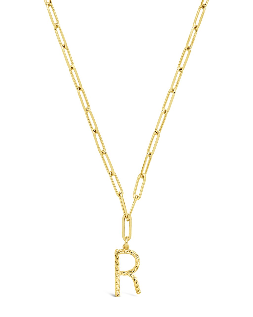 Braided Initial Pendant Necklace