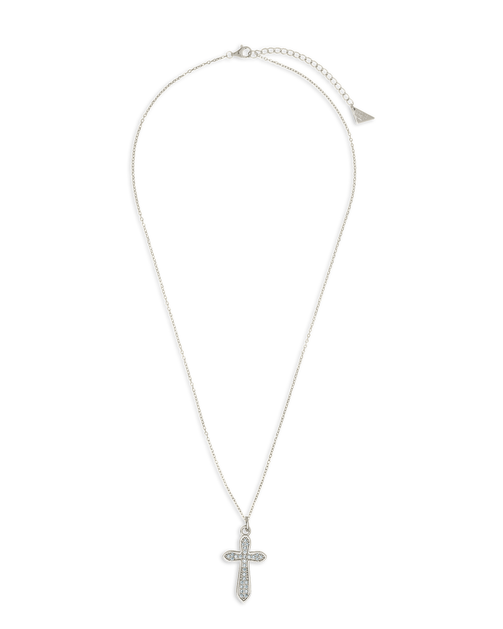 Pave CZ Cross Pendant