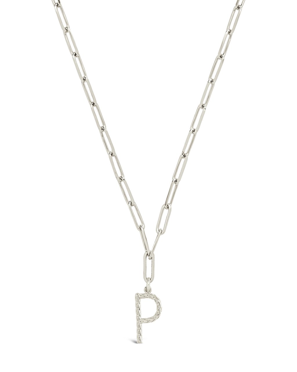 Braided Initial Pendant Necklace