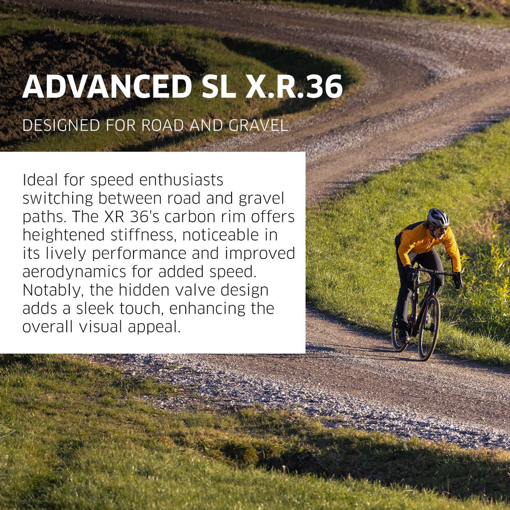 NEWMEN Rear Wheel - Advanced SL X.R.36 29" 24h Fade R SP CL 12x142 MS - Gravel