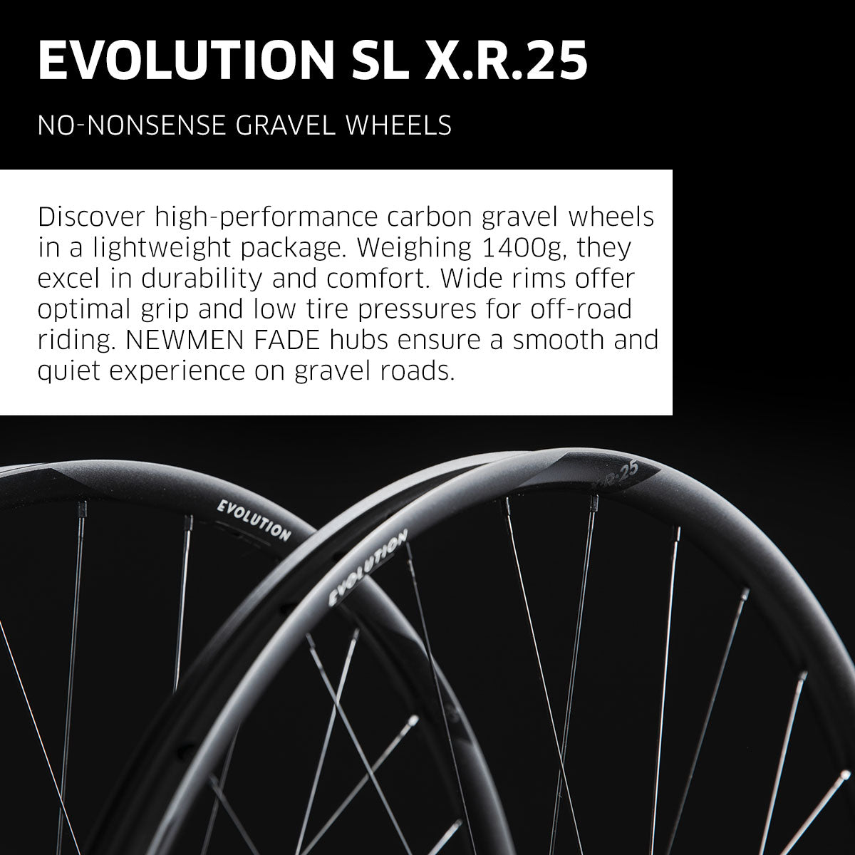 NEWMEN - Wheel (Front) - Evolution SL X.R.25 | Gravel - [D]