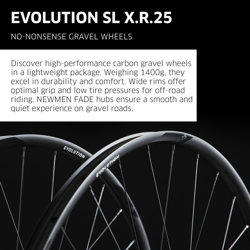 NEWMEN Front Wheel - Evolution SL X.R.25 29" 28h Fade R SP CL 12x100 - Gravel