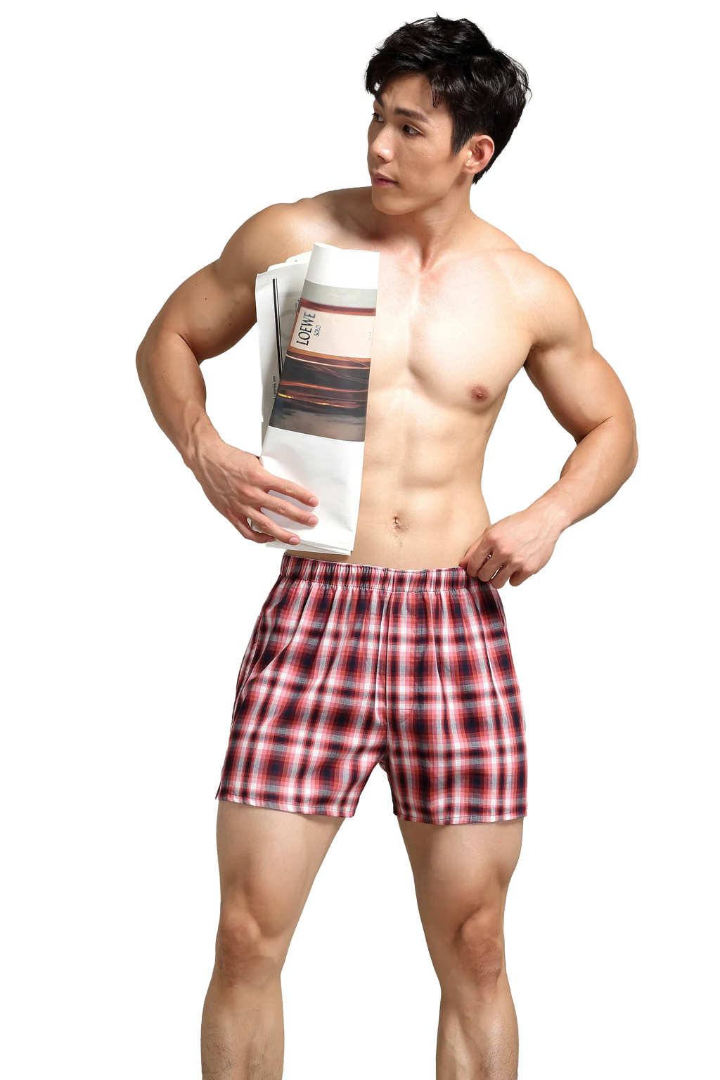 Men's Checkered Cotton Shorts - Comfortable & Relaxed Fit