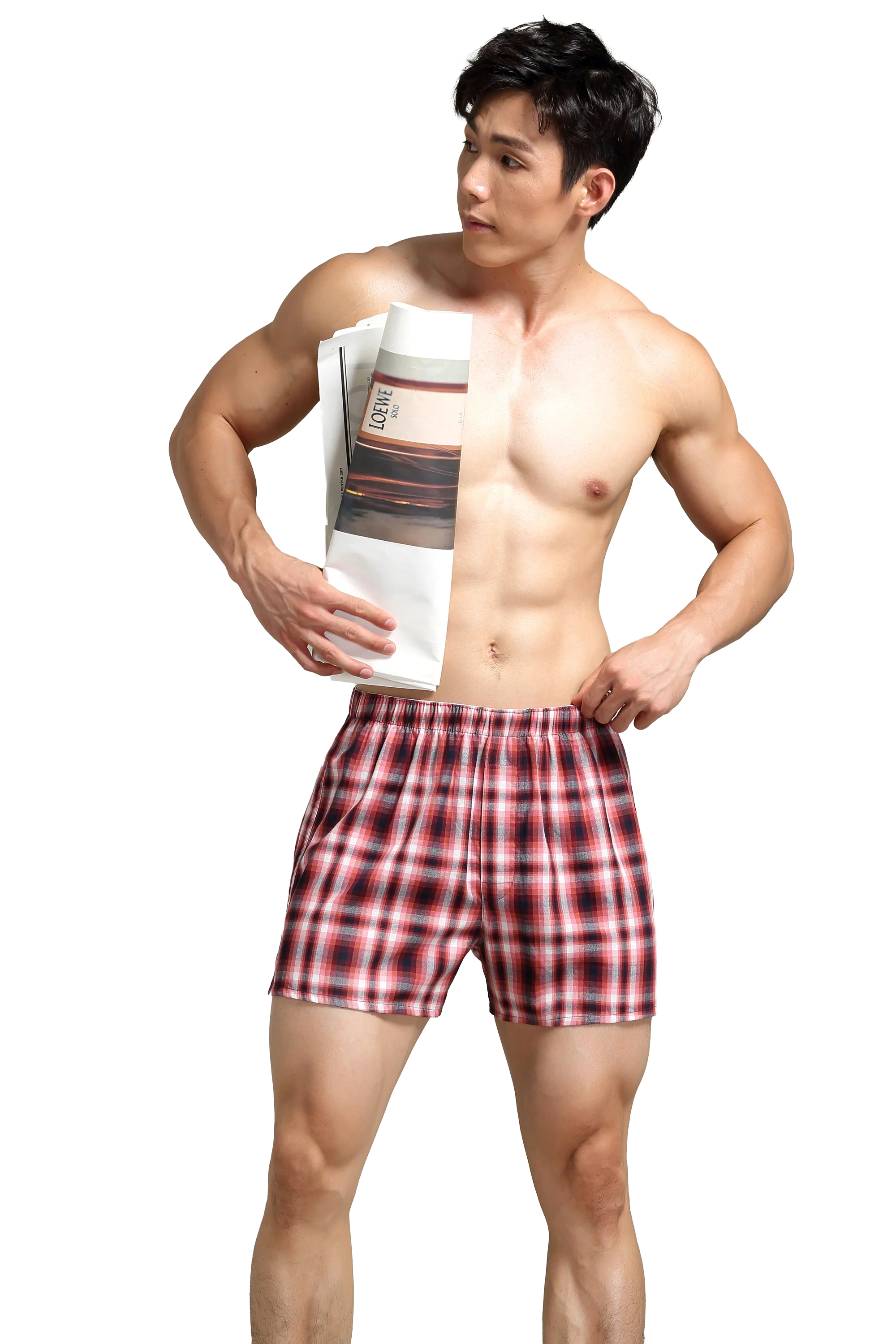 Men's Checkered Cotton Shorts - Comfortable & Relaxed Fit