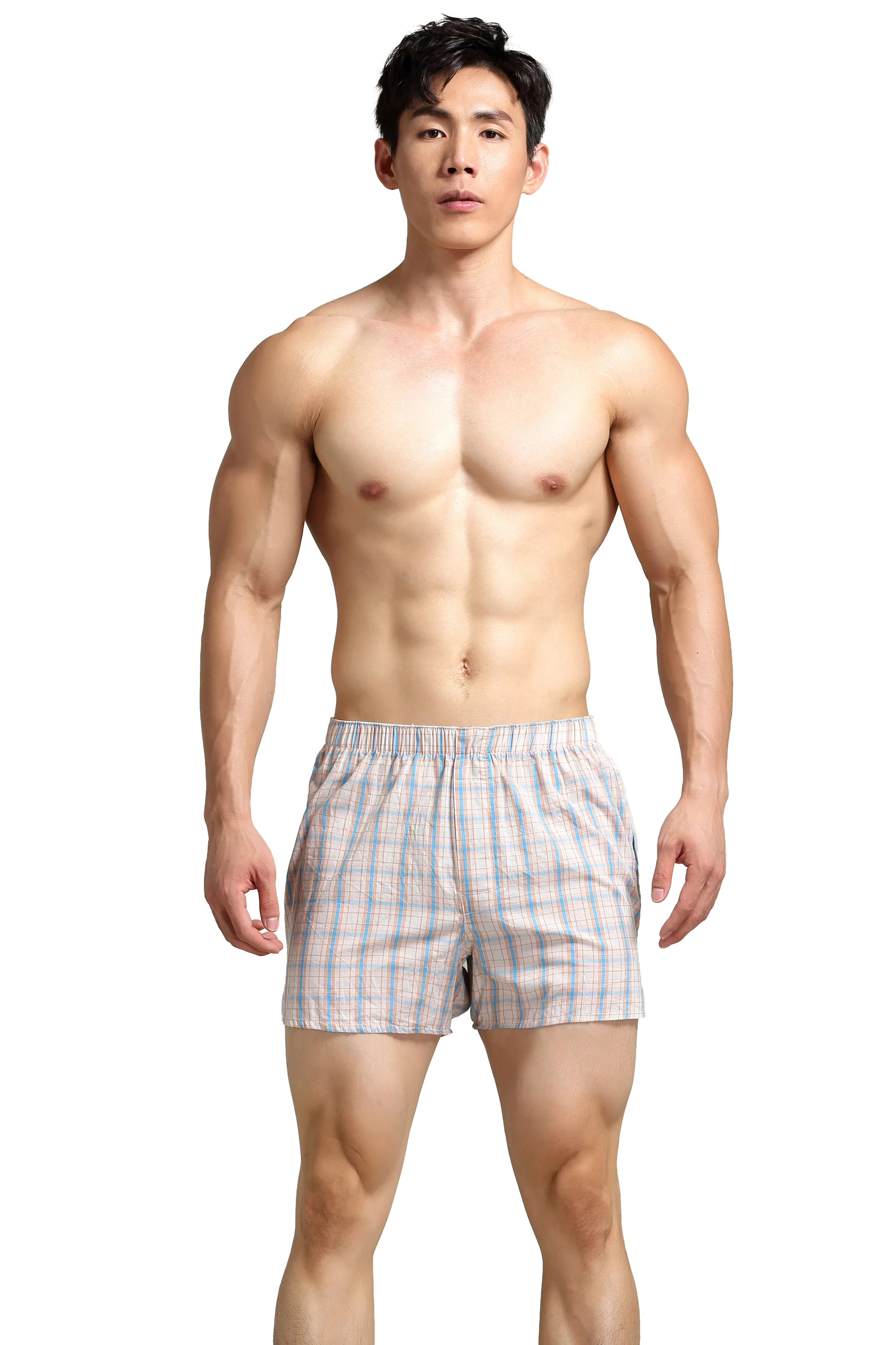 Men's Checkered Cotton Shorts - Comfortable & Relaxed Fit
