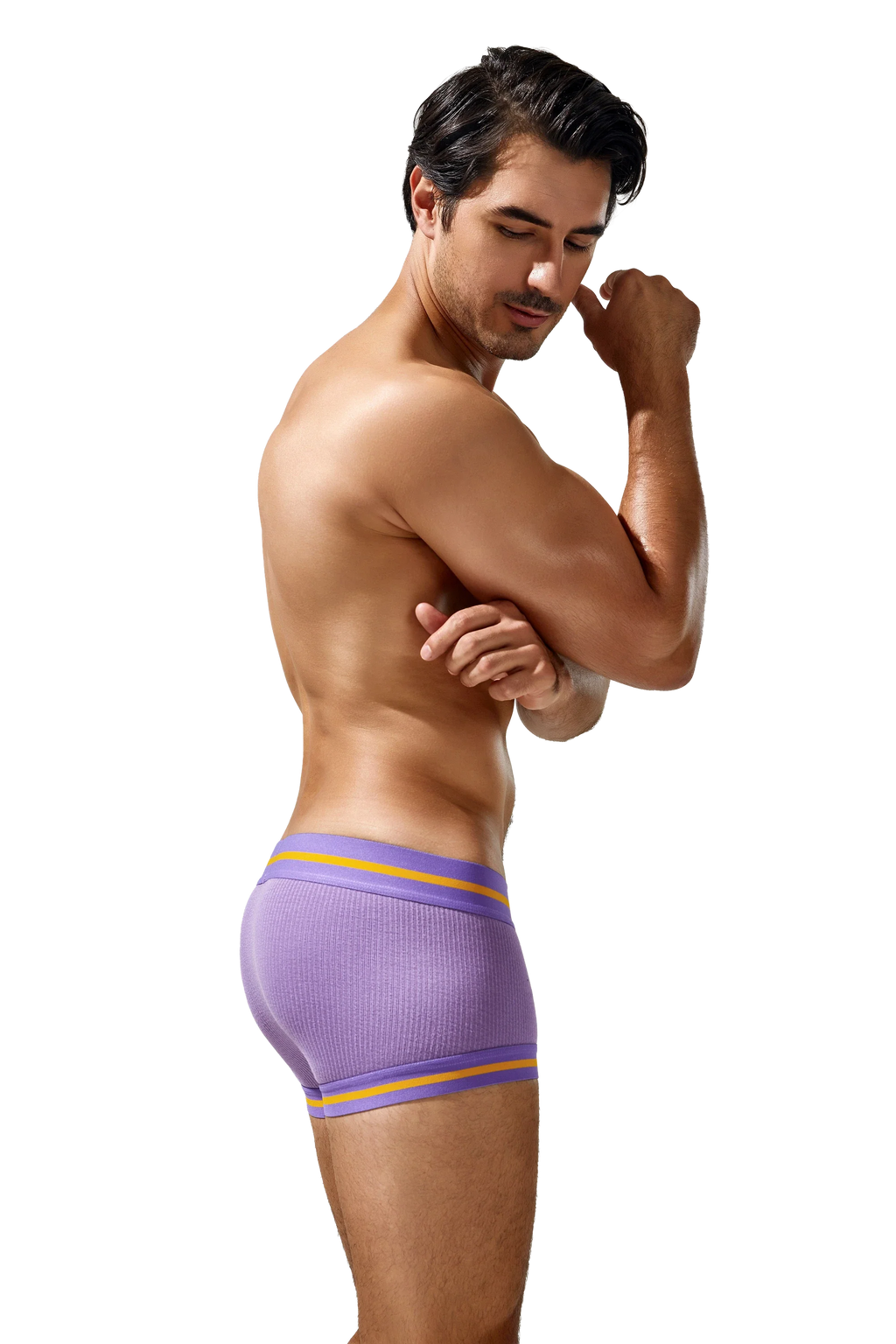 Men's Boxer Briefs , Breathable & Solid Colors