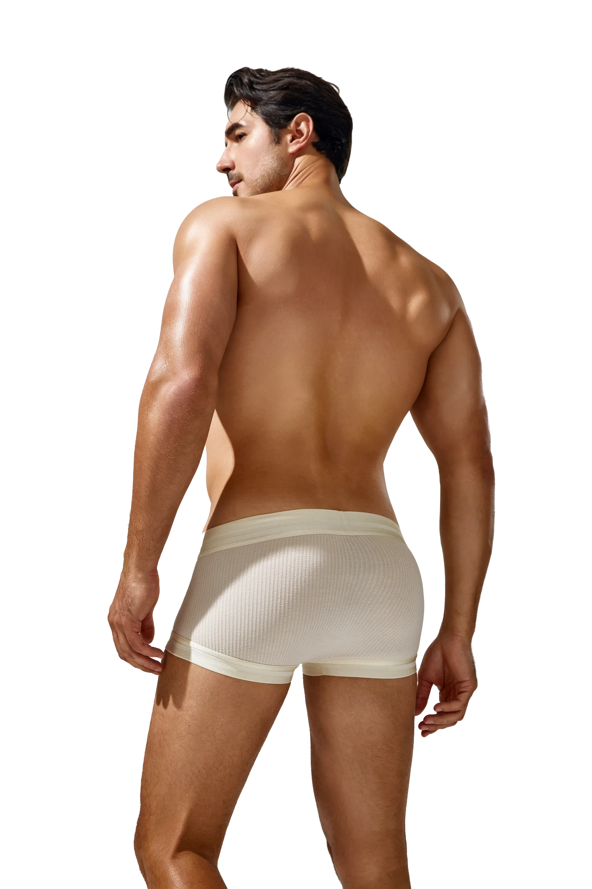 Men's Boxer Briefs , Breathable & Solid Colors