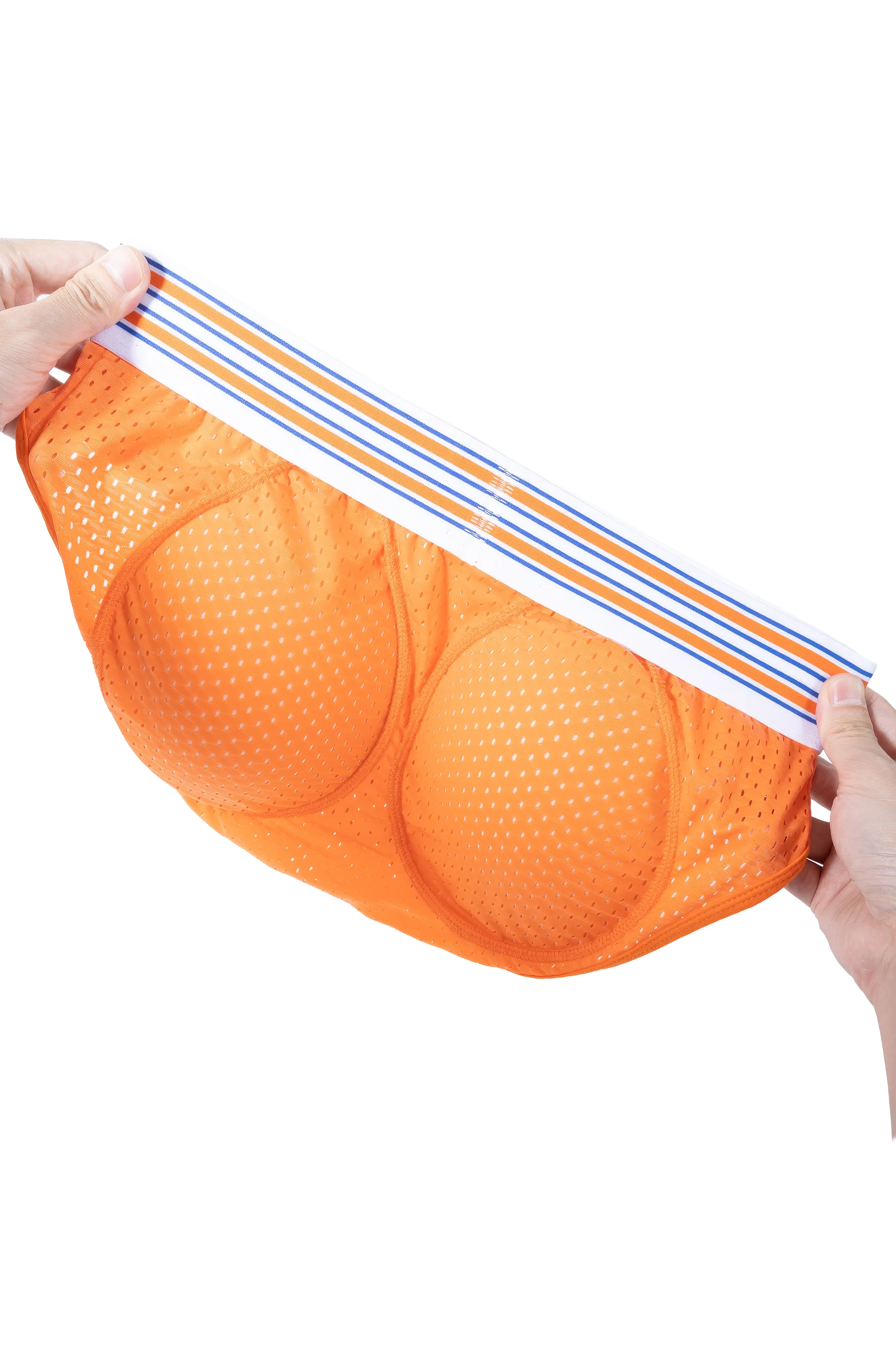 Men’s Mesh Briefs with Detachable Padding for Enhanced Shape