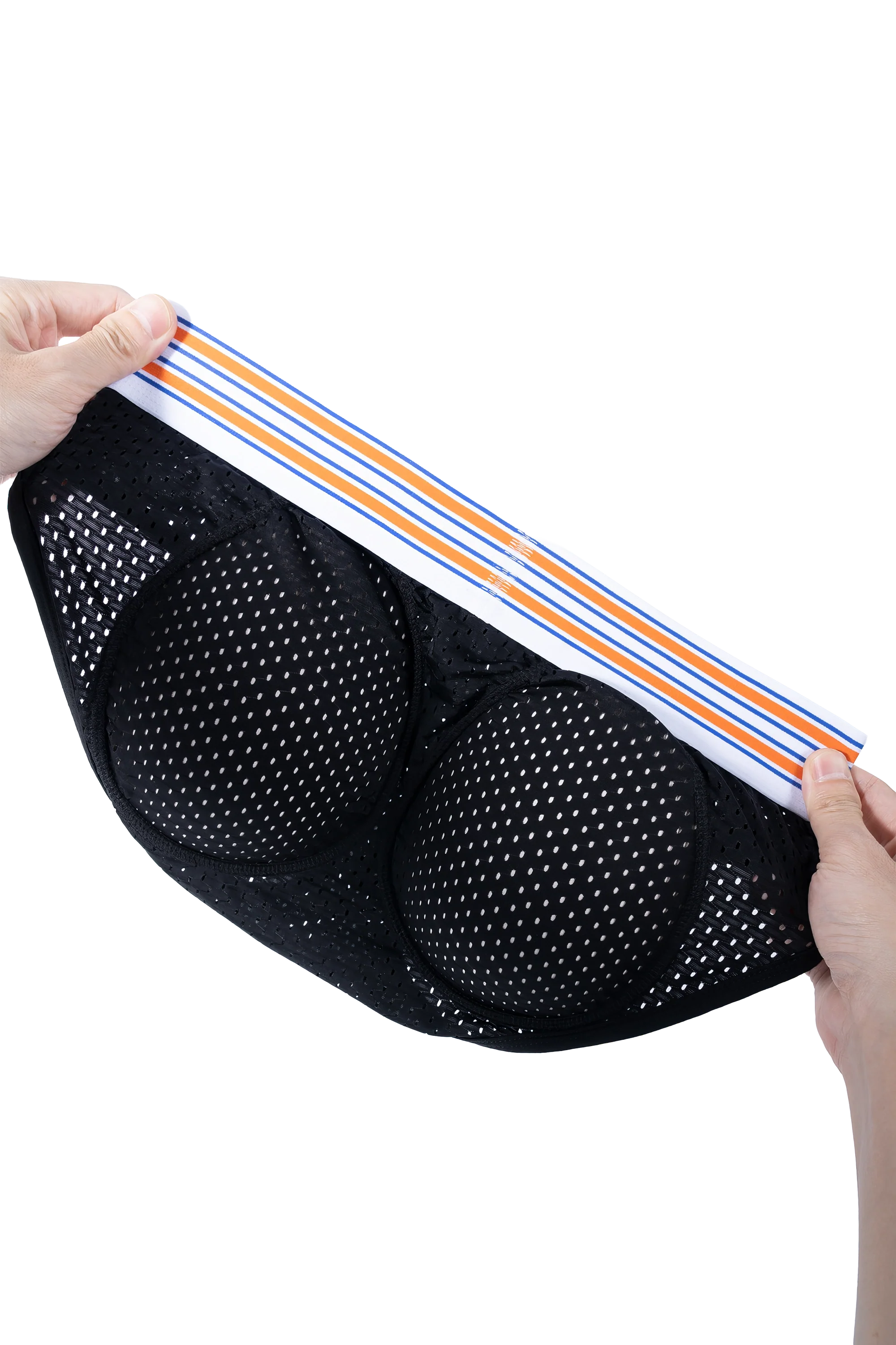 Men’s Mesh Briefs with Detachable Padding for Enhanced Shape