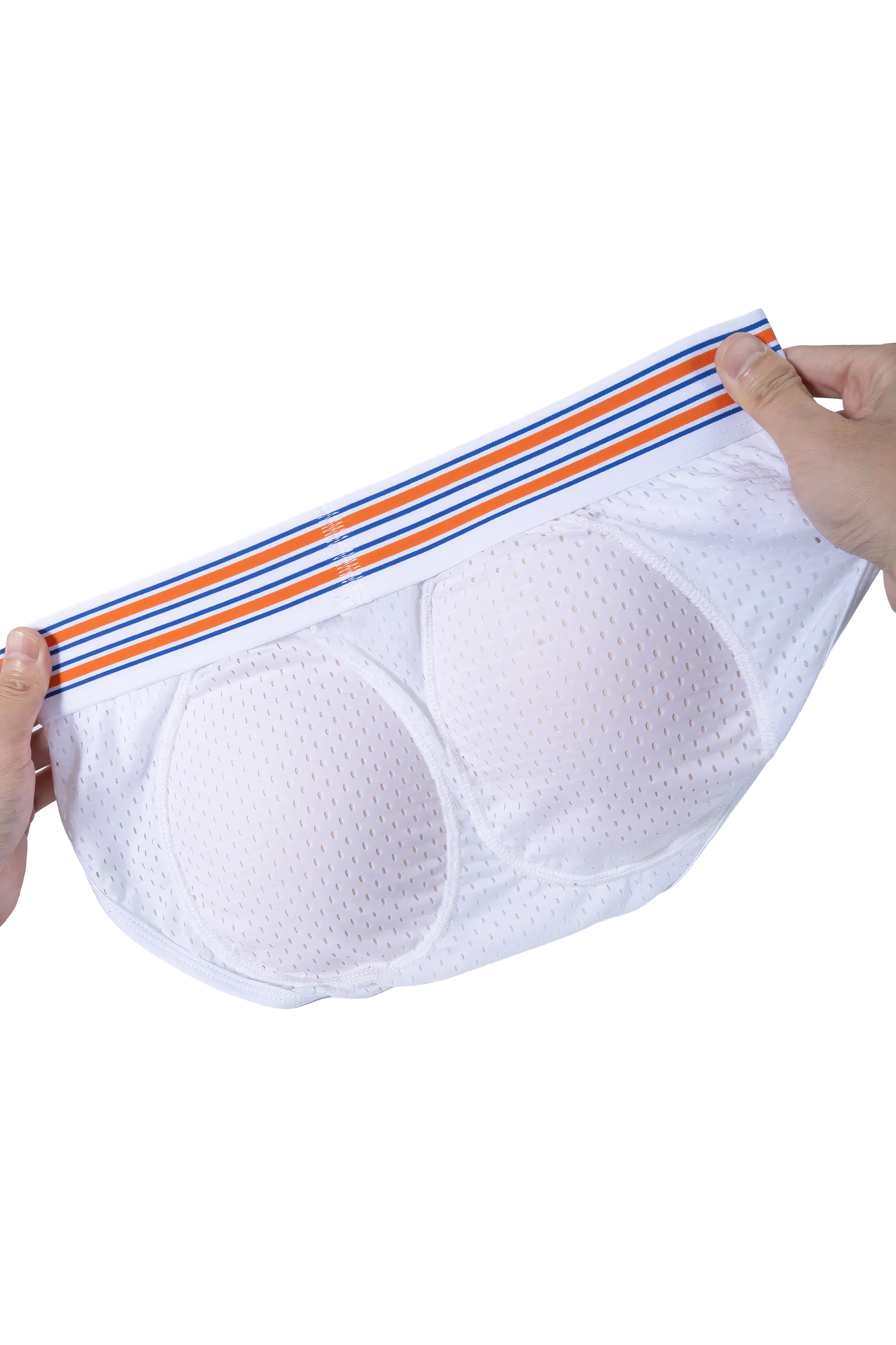 Men’s Mesh Briefs with Detachable Padding for Enhanced Shape