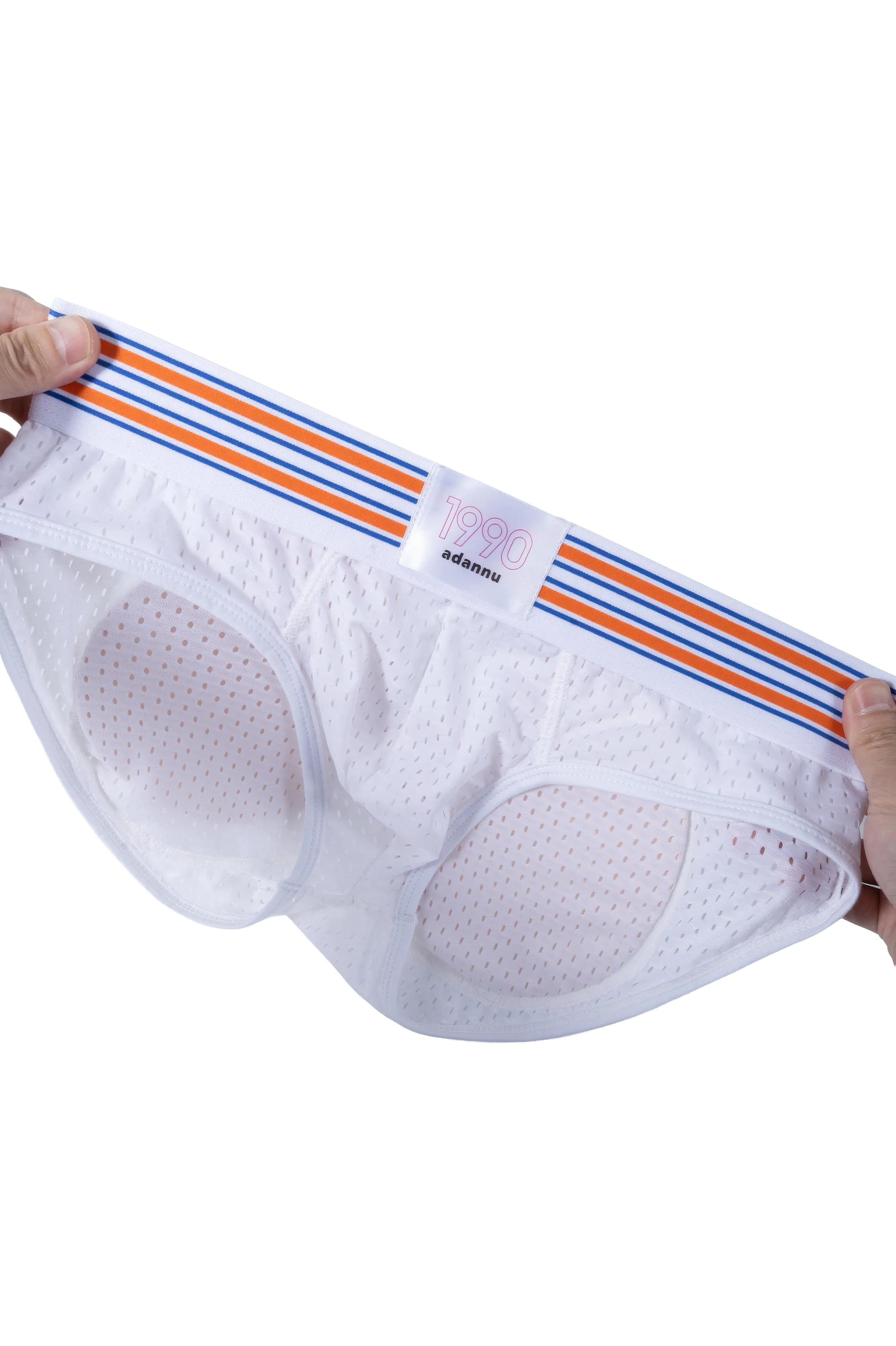 Men’s Mesh Briefs with Detachable Padding for Enhanced Shape