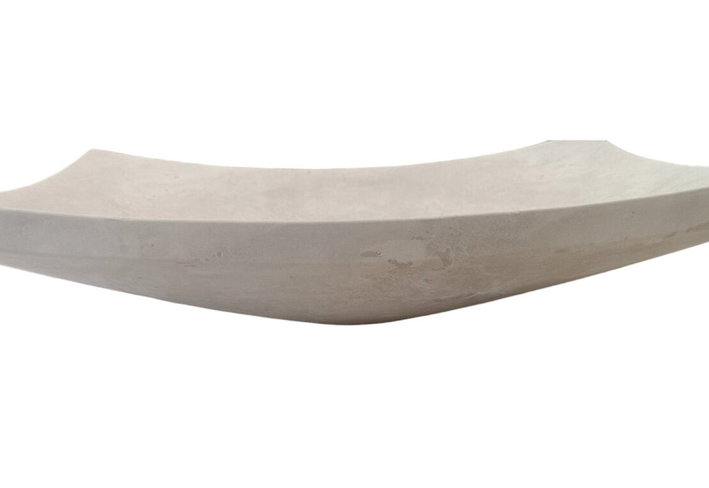 Light Travertine Natural Stone Vessel Sink - Honed 25.6x17.7