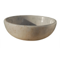 Turkish Afyon Sugar Marble Handcrafted Vessel Sink 16x6 Inches