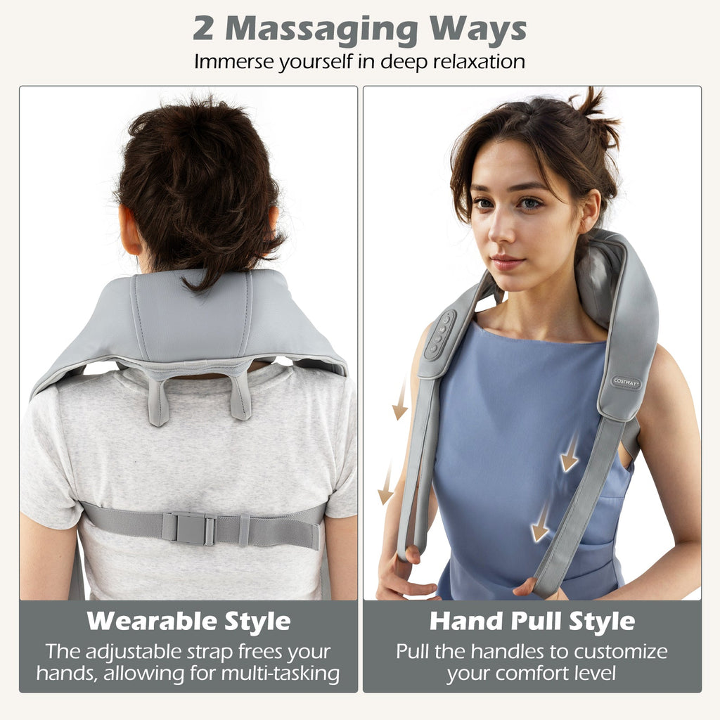 Neck Shoulder Massager 4D Deep Tissue Kneading Shiatsu Massage Machine