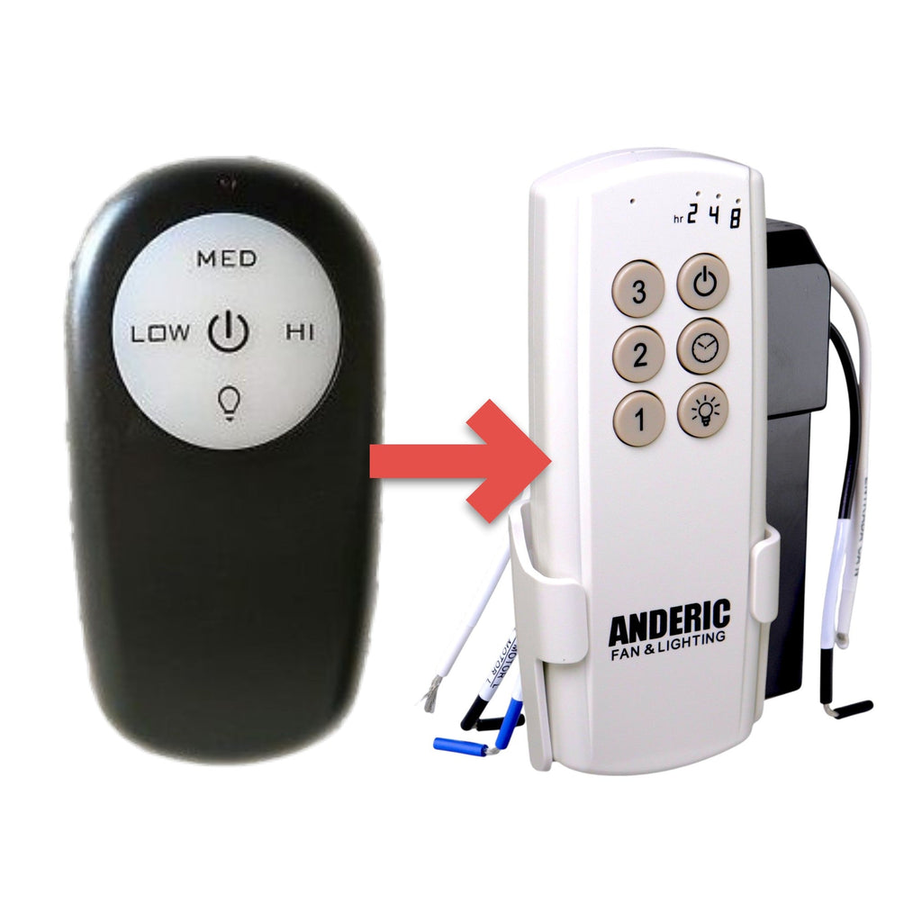 Substitute for Home Decorators Collection DL4112S01 Ceiling Fan Remote Control [63T-AC83T-KIT]