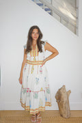 Capri Midi Dress in Mixed Print Floral
